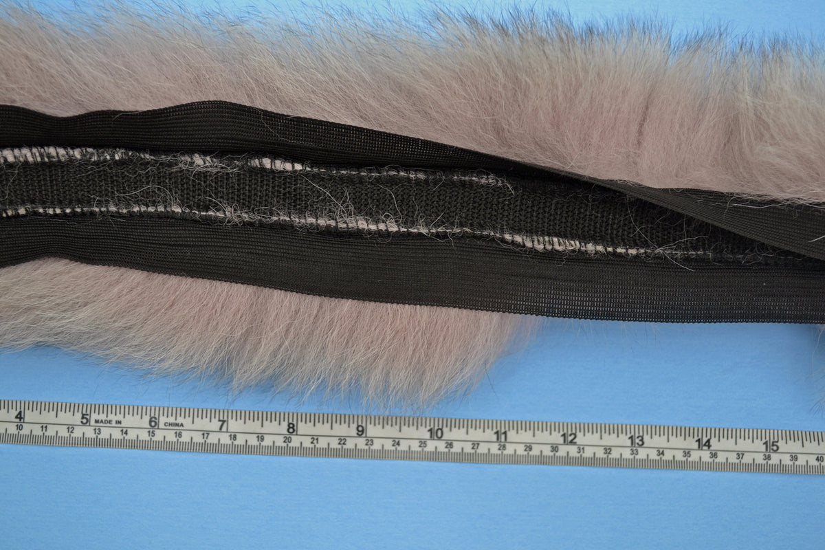 Silver Fox Look real fox fur hood trim made from fox tail fur – Double – view 7