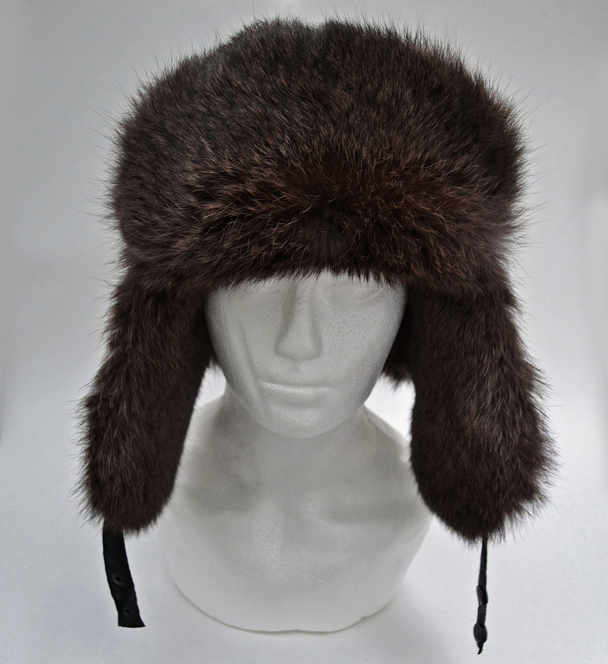 READY to SHIP Fur Ear Flap Hat, Men real fur hat, Trapper Hat, Aviator Hat, Ushanka, Russian Hat, Ski Hat, Rabbit Fur, Fur Hat Ear Flaps