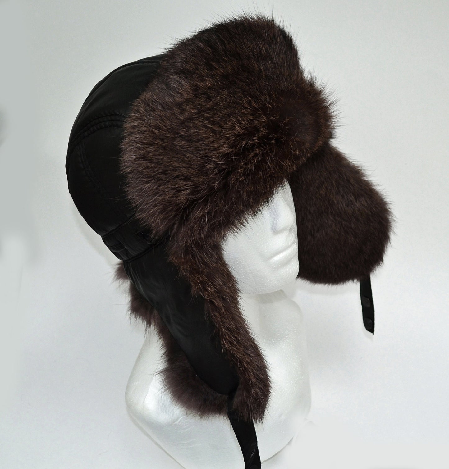 READY to SHIP Fur Ear Flap Hat, Men real fur hat, Trapper Hat, Aviator Hat, Ushanka, Russian Hat, Ski Hat, Rabbit Fur, Fur Hat Ear Flaps