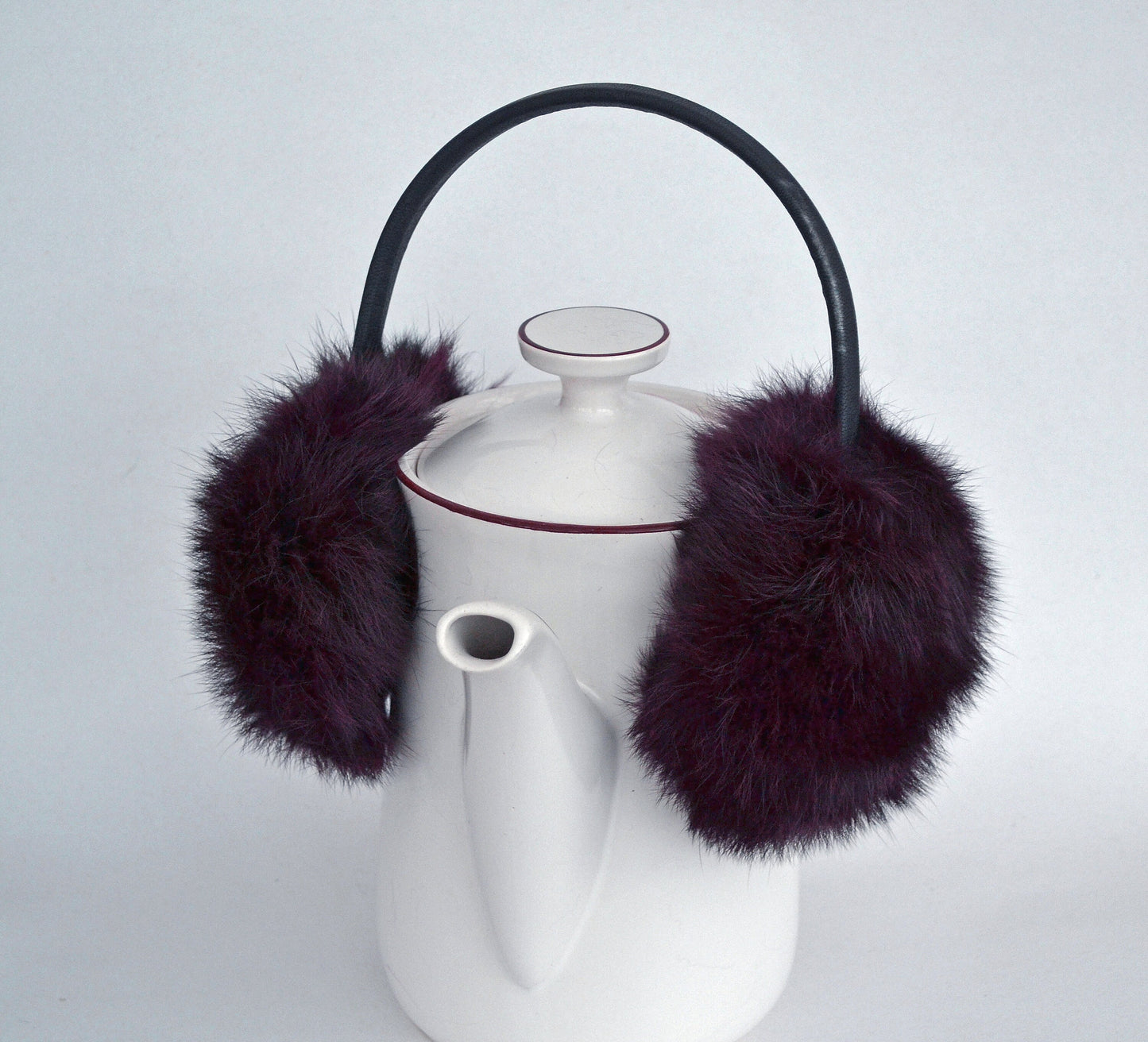 Real Fur Earmuffs, Rabbit Fur Ear Warmer, Red Earmuffs, Large Ear Muffs, Fluffy Ear Muffs, Earmuffs Women, Rabbit Fur Ear Warmers, Fur Band