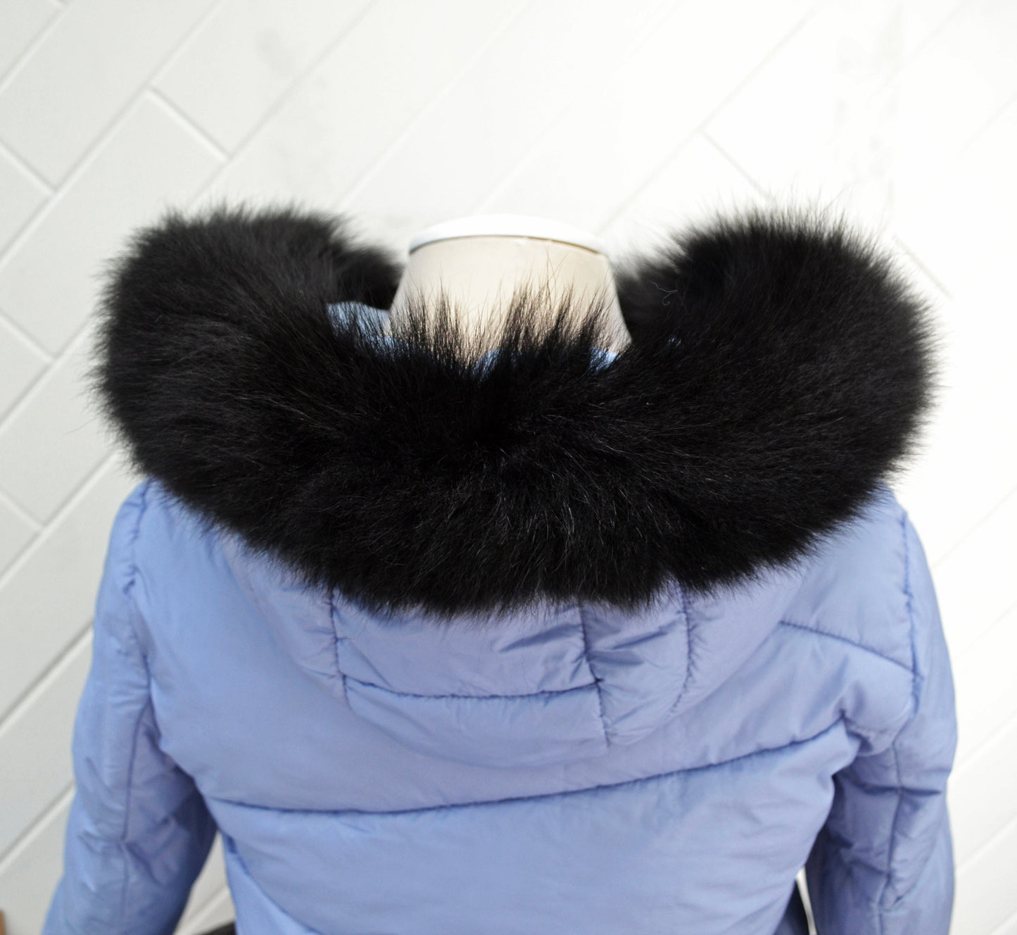 BY ORDER, 60-70 cm Real Fox Fur (Tail) Trim Hood, Fur collar trim, Fox Fur Collar, Fur Scarf, Fur Ruff, Fur Hood, Fur stripe, Coat Trim