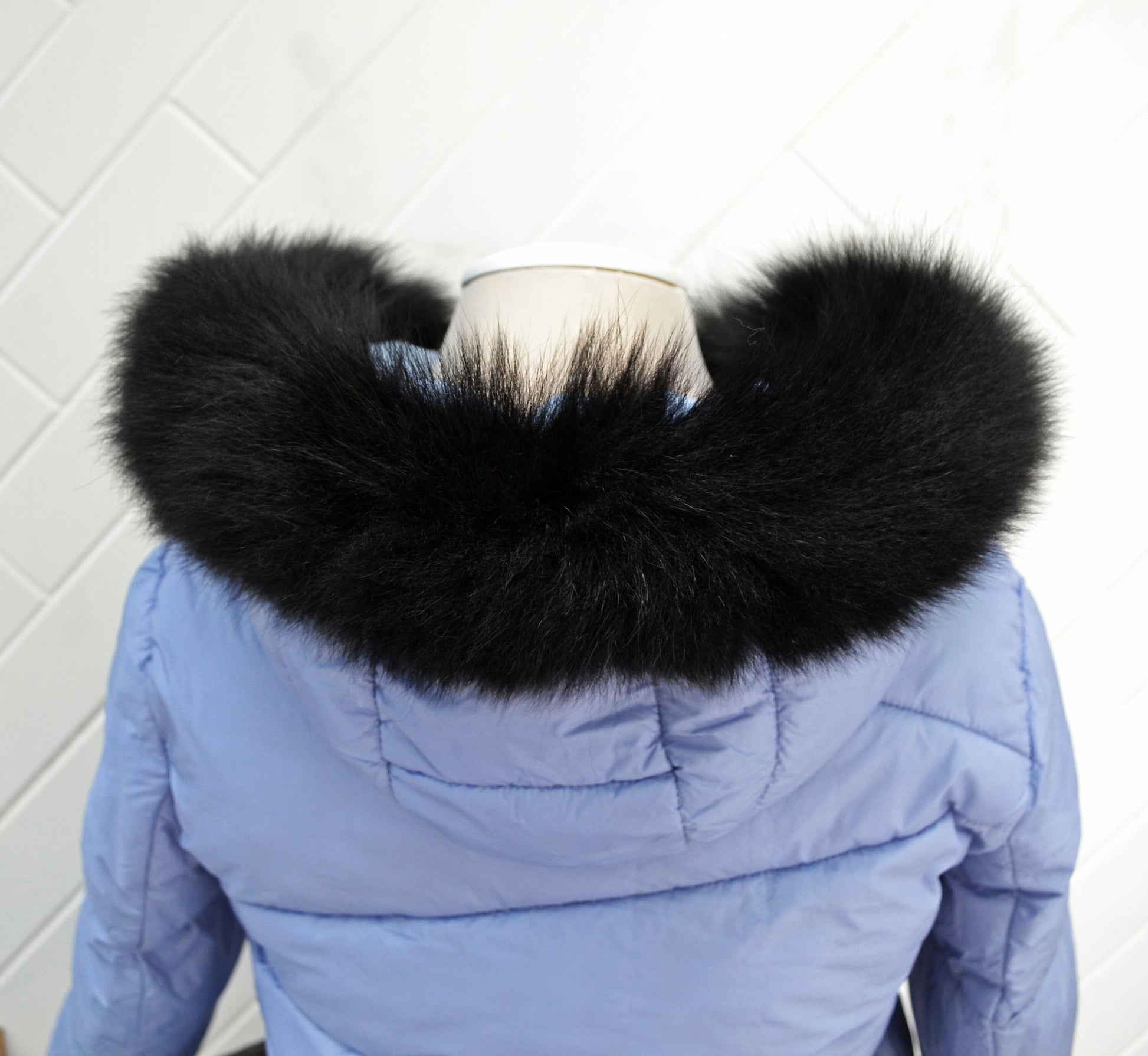 BY ORDER, 60-70 cm Real Fox Fur (Tail) Trim Hood, Fur collar trim, Fox Fur Collar, Fur Scarf, Fur Ruff, Fur Hood, Fur stripe, Coat Trim
