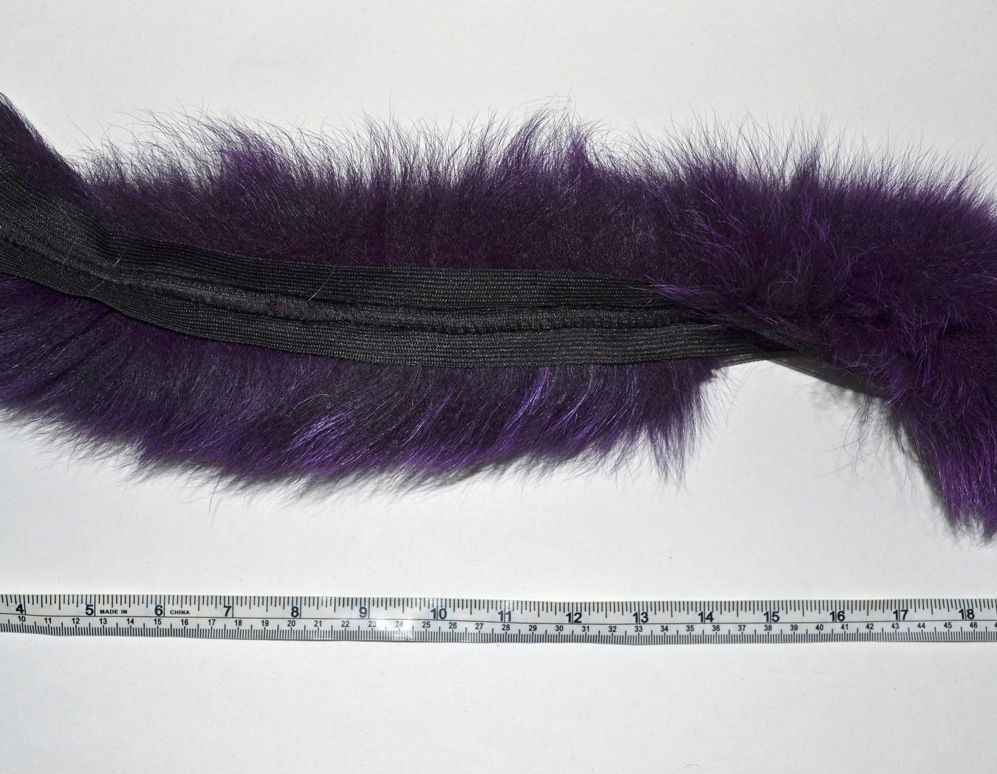 BY ORDER, Real Fox Fur (Tail) Trim Hood, Fur collar trim, Fox Fur Collar, Fur Scarf, Fur Ruff, Fur Hood, Fur stripe, Coat Trim, Purple