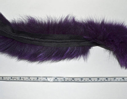 Purple Replacement Fur Trim single – genuine fox tail fur – image 9