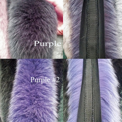 Multiple colors Fox Fur Scarf double – genuine fox tail fur – image 7