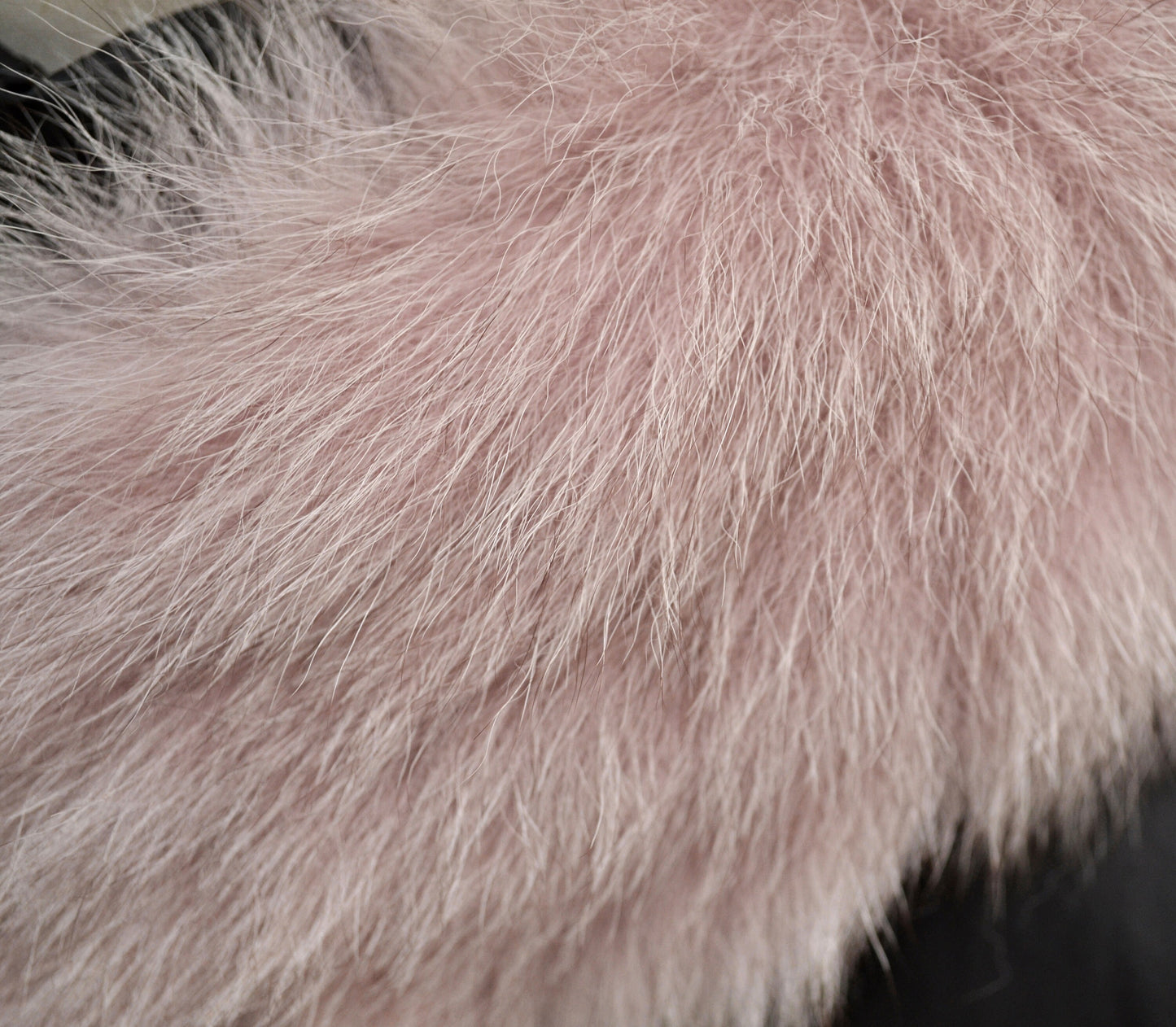 Silver Fox Look real fox fur hood trim made from fox tail fur – Double – view 4