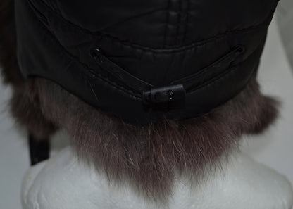 READY to SHIP Fur Ear Flap Hat, Men real fur hat, Trapper Hat, Aviator Hat, Ushanka, Russian Hat, Ski Hat, Rabbit Fur, Fur Hat Ear Flaps