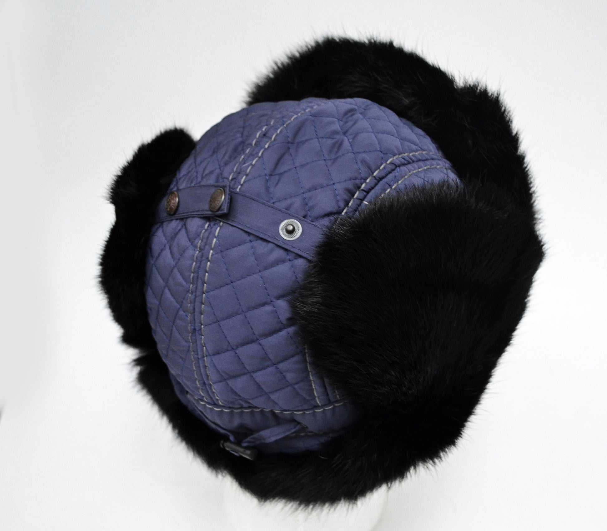 READY to SHIP Child Real Fur Hat, Aviator Hat, Ushanka, Russian Hat, Ski Hat, Rabbit Fur Hat Ear Flaps, Warm Hat, Childs Fur Hat, Trapper