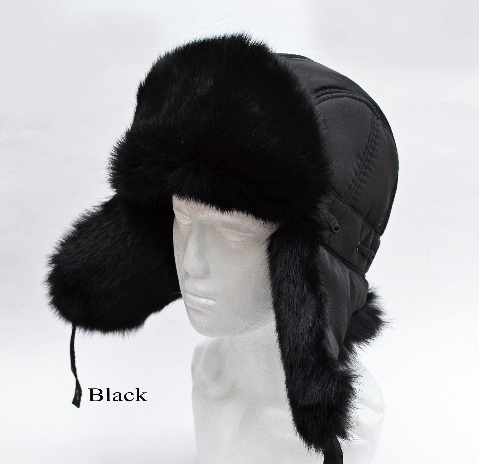 READY to SHIP Fur Ear Flap Hat, Men real fur hat, Trapper Hat, Aviator Hat, Ushanka, Russian Hat, Ski Hat, Rabbit Fur, Fur Hat Ear Flaps
