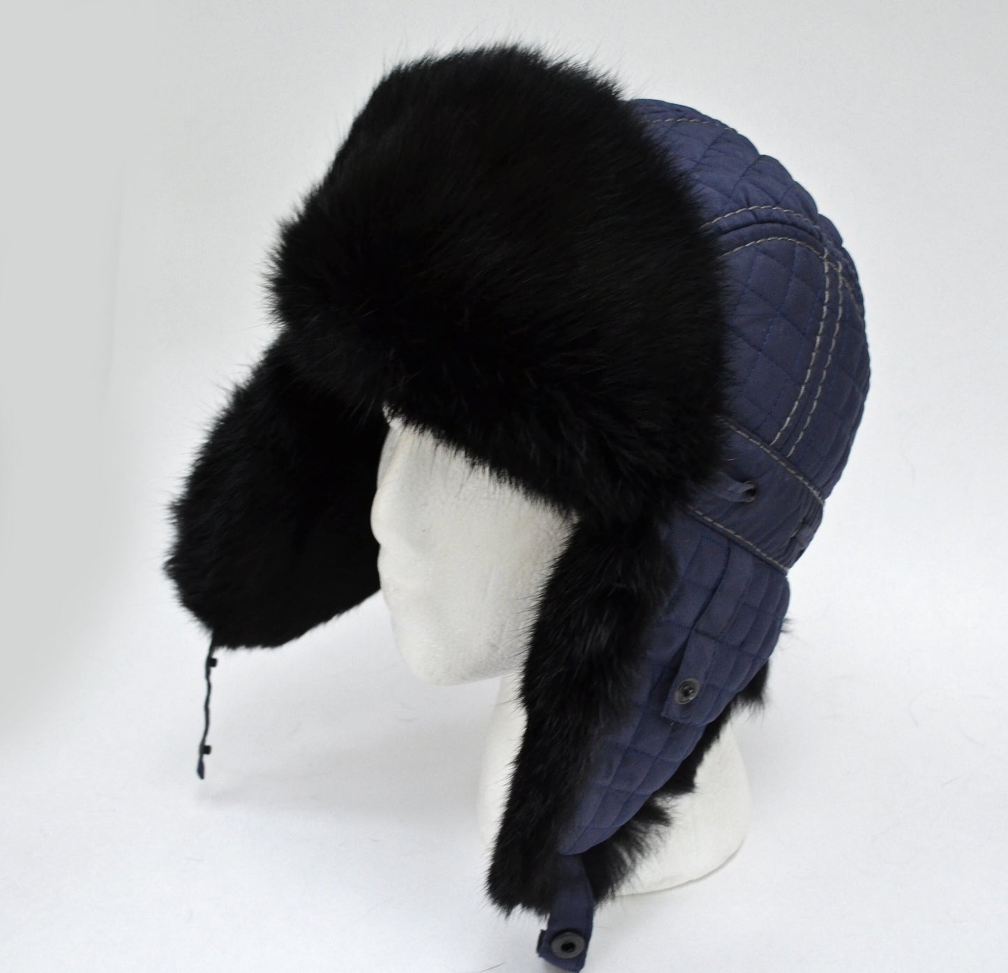 READY to SHIP Child Real Fur Hat, Aviator Hat, Ushanka, Russian Hat, Ski Hat, Rabbit Fur Hat Ear Flaps, Warm Hat, Childs Fur Hat, Trapper