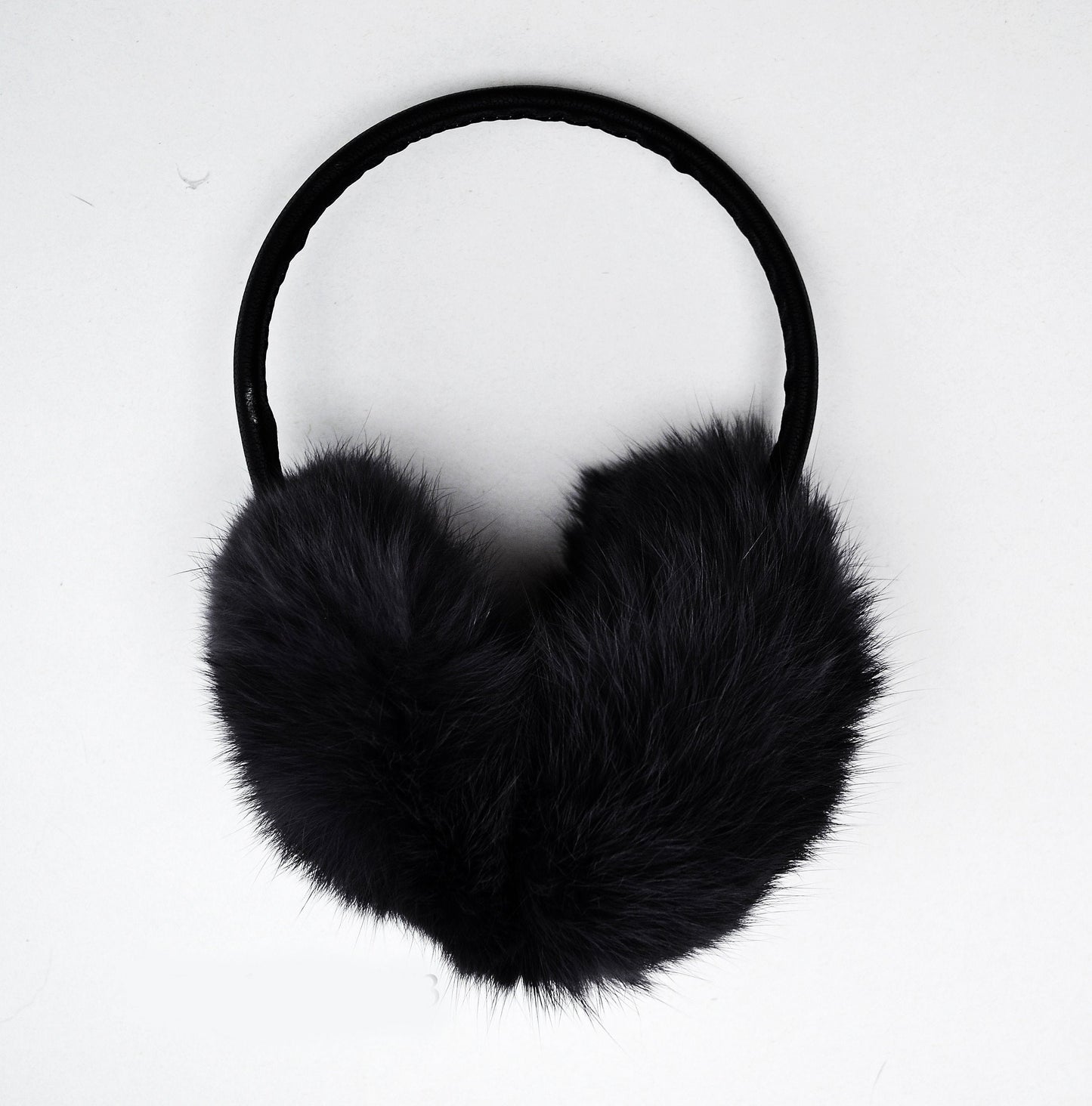 Black Fur Earmuffs, Real Fur Ear Warmer, Girls Earmuffs, Large Ear Muffs, Fluffy Ear Muffs, Earmuffs Women, Rabbit Fur Earmuff, Ear Warmers