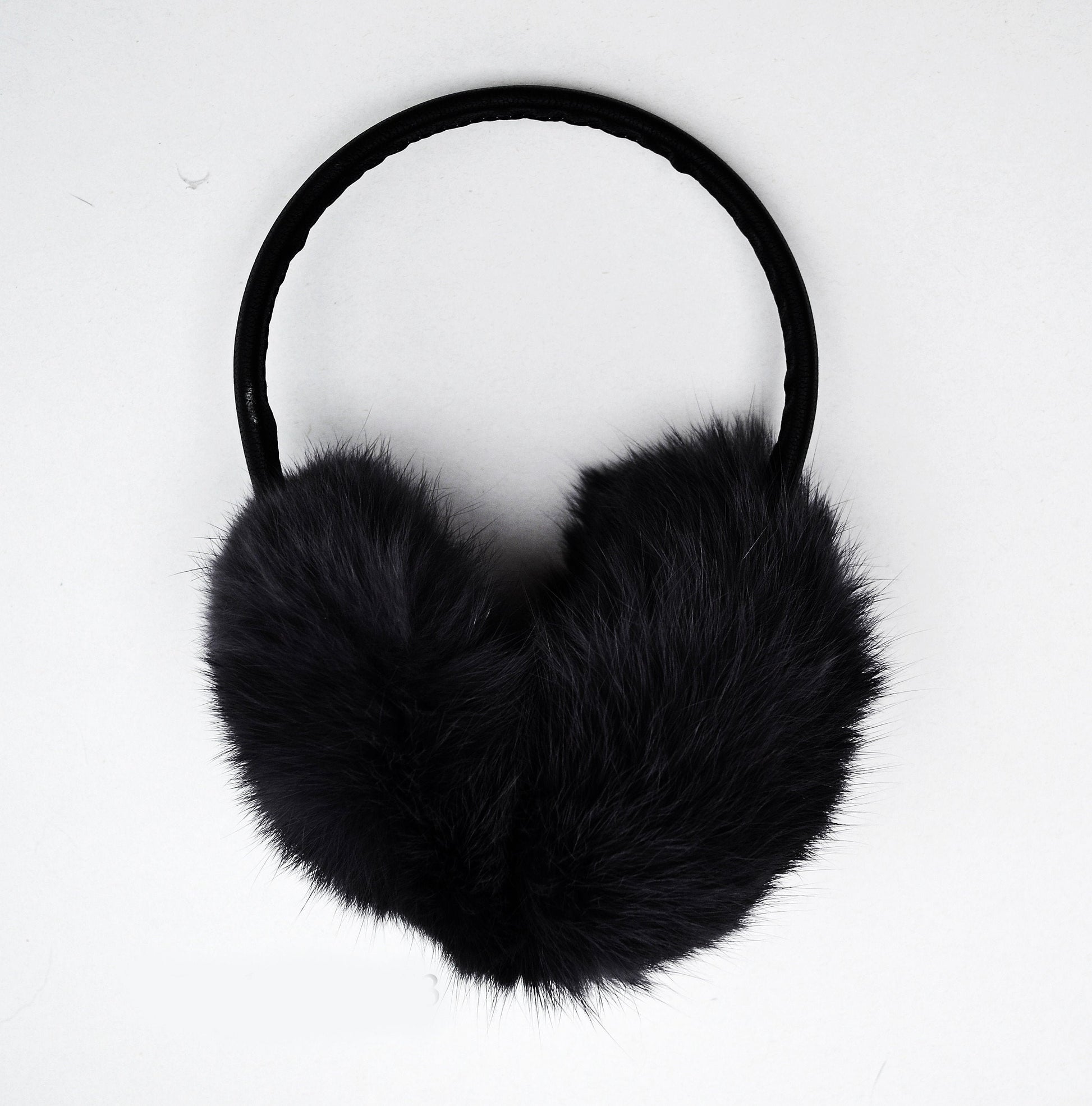 Black Fur Earmuffs, Real Fur Ear Warmer, Girls Earmuffs, Large Ear Muffs, Fluffy Ear Muffs, Earmuffs Women, Rabbit Fur Earmuff, Ear Warmers