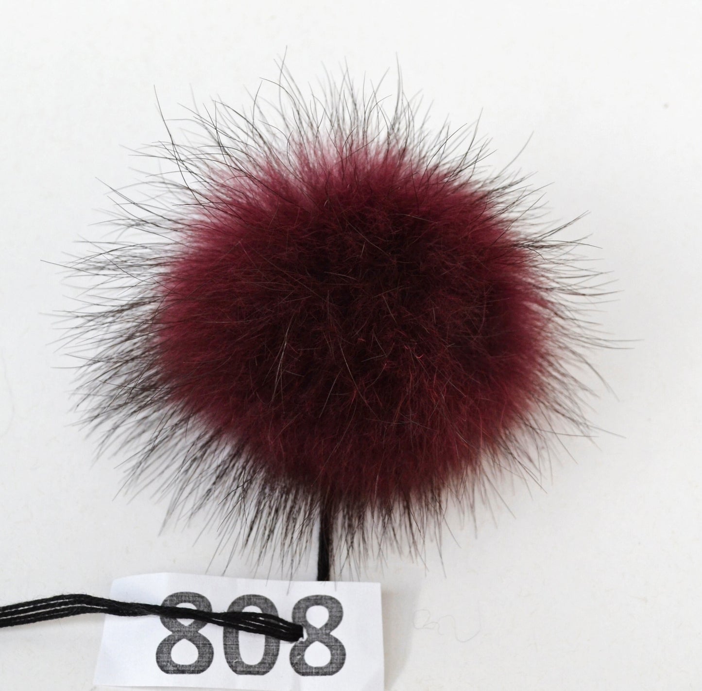 4" Real FUR POM Pom! High Quality Red Raccoon Pom Pom for Hat Beanie Tuque Winter Knit Hat Genuine Pom Pom Fluffy Raccoon Pom Pom Fur Ball