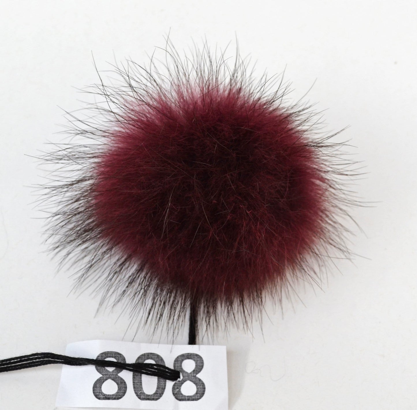 4" Real FUR POM Pom! High Quality Red Raccoon Pom Pom for Hat Beanie Tuque Winter Knit Hat Genuine Pom Pom Fluffy Raccoon Pom Pom Fur Ball