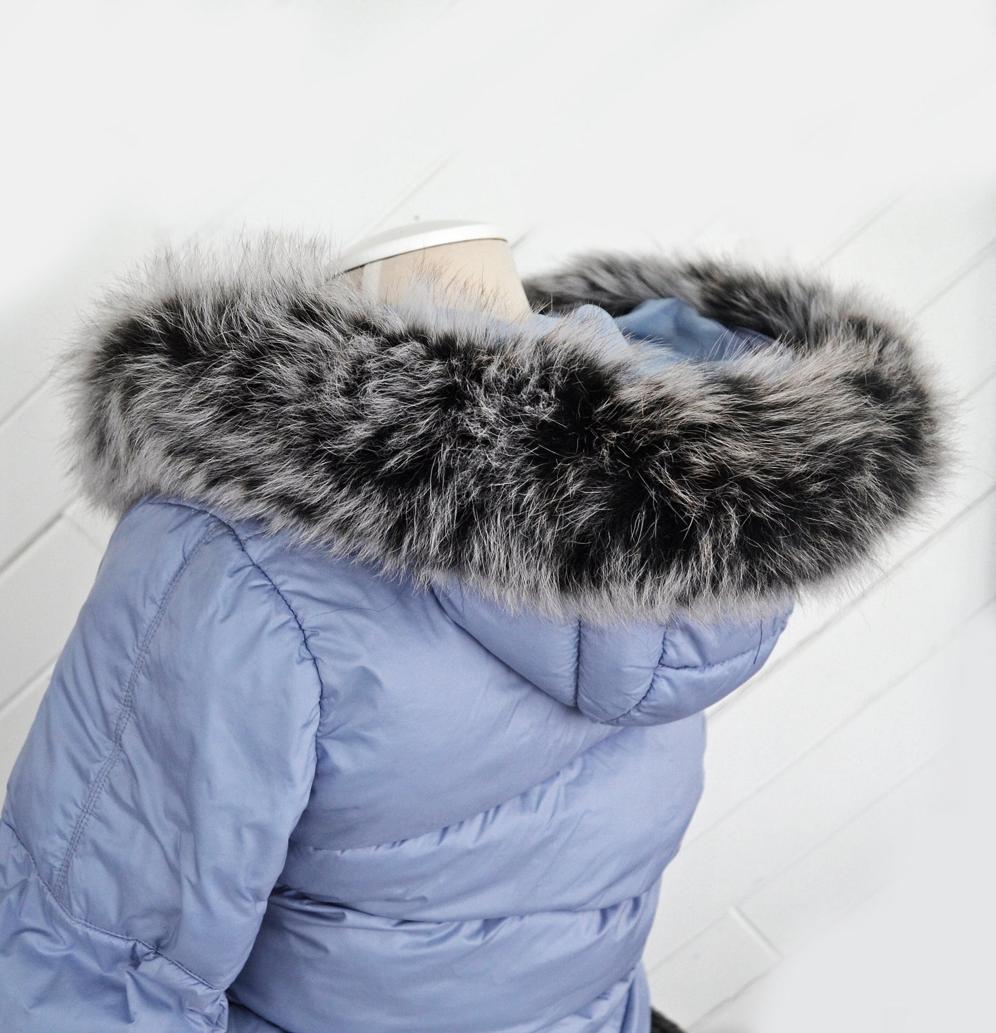 READY TO SHIP 70-80 cm Real Fox Fur (Tail) Trim Hood, Fur collar trim, Fox Fur Collar, Fur Scarf, Fur Ruff, Fox Fur Hood, Jacket, Coat Trim