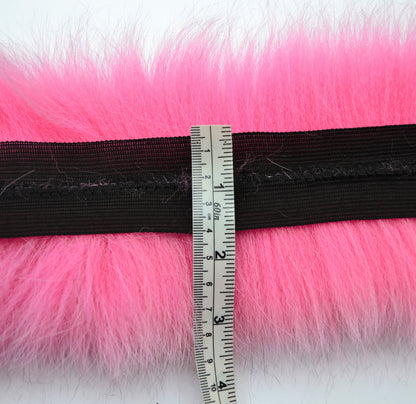 Natural Fur Collar Trim single – genuine fox tail fur – image 8