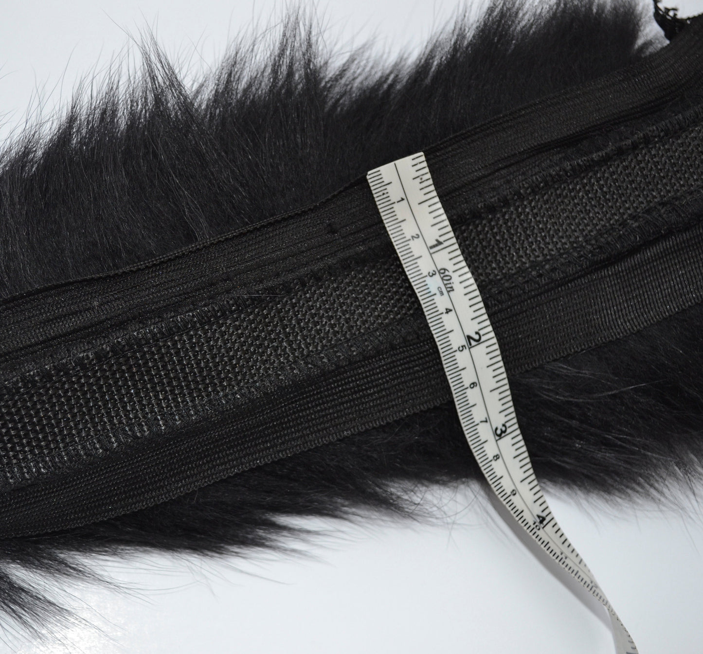 Silver Fox Look real fox fur hood trim made from fox tail fur – Double – view 8