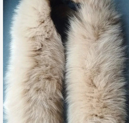 Multiple colors Fox Fur Ruff triple – genuine fox tail fur – image 7