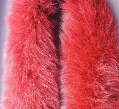 Multiple colors Fox Fur Ruff triple – genuine fox tail fur – image 8