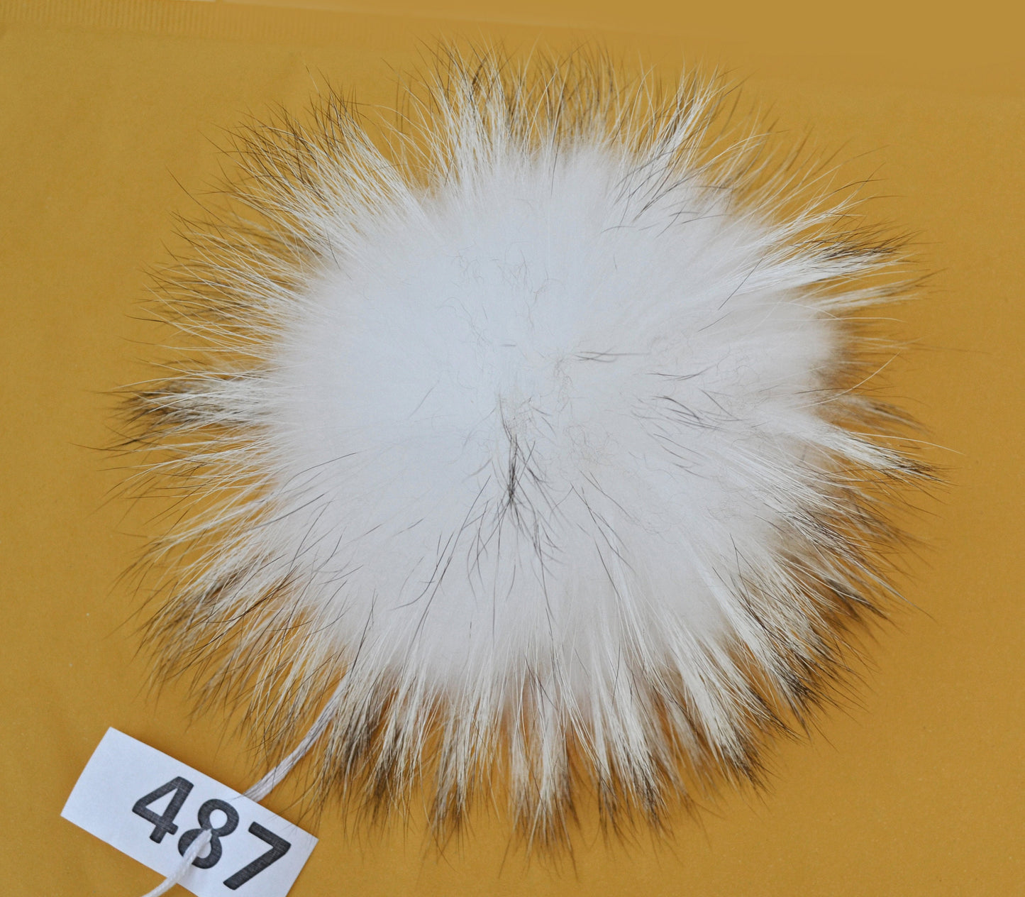 7" to 8" LARGE FUR POM Pom! White Raccoon Pom Pom for Hat Beanie Tuque Winter Knit Hat Large Pom Pom Fluffy Raccoon Pom Pom Fur Ball Child