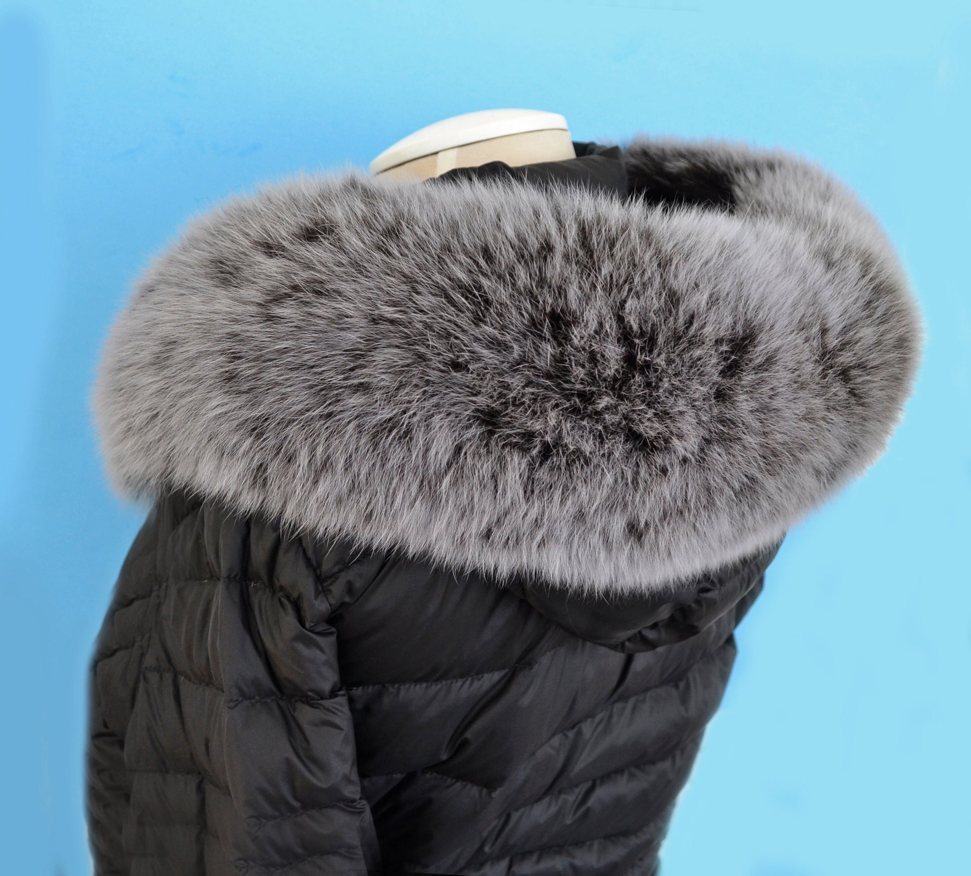 BY ORDER (not Tail) XL Extra Large Real Fox Fur Trim Hood, Fur collar trim, Fox Fur Collar, Fur Scarf, Fur Ruff, Fox Fur Hood, Jacket