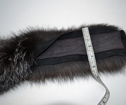 Gray Fox Fur Trim – genuine Arctic fox pelt – image 5