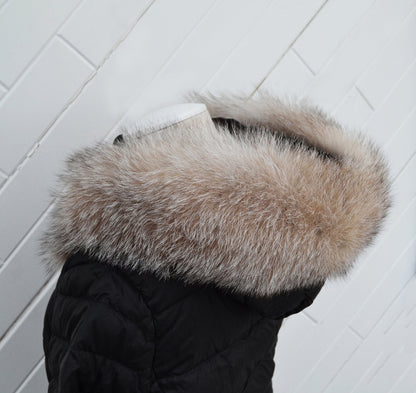 Gray Fox Fur Trim – genuine Arctic fox pelt – image 7