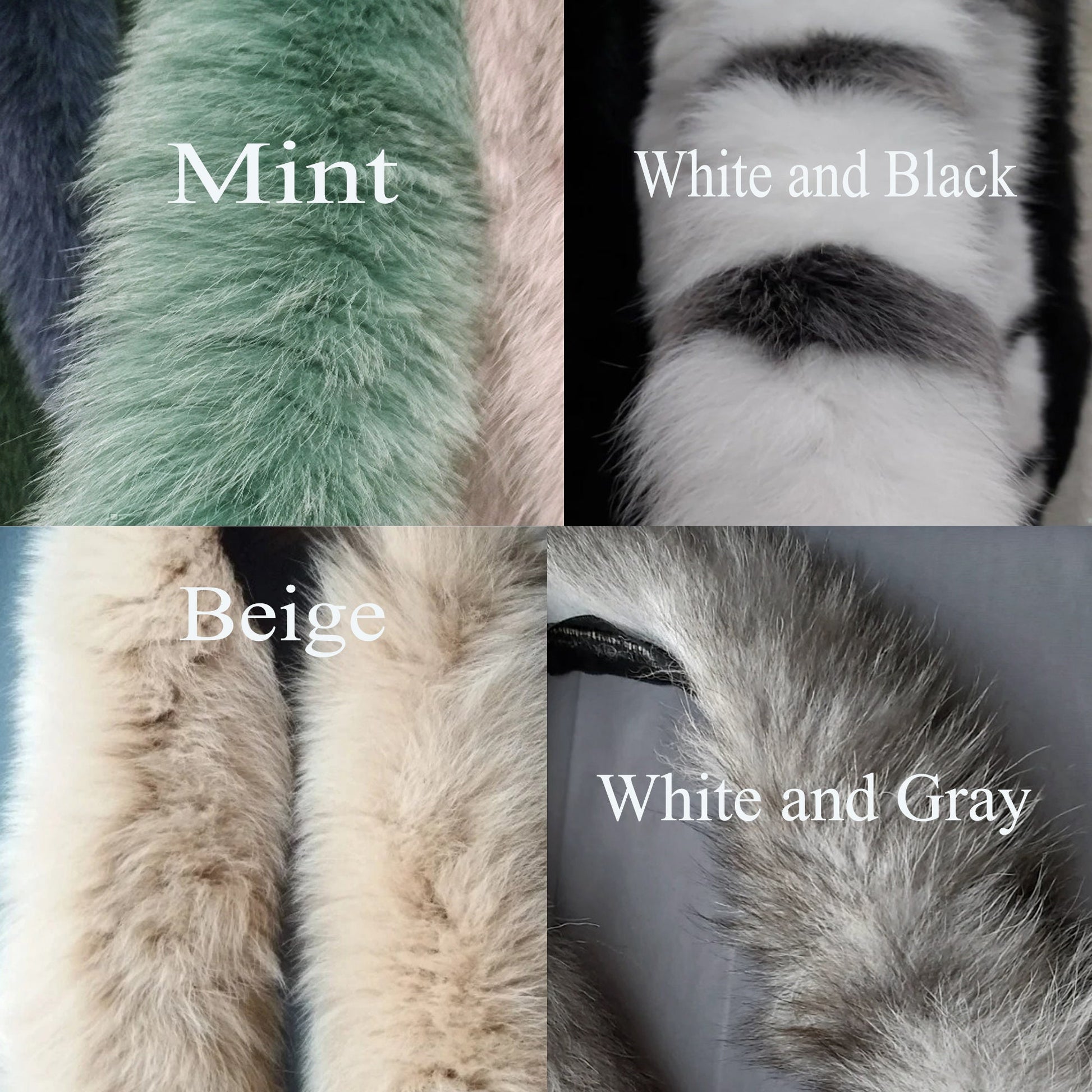 BY ORDER Fox (Tail) XL Double Real Fox Fur Trim Hood, Fur collar trim, Fox Fur Collar, Fur Scarf, Fur Ruff, Fur Jacket, Fur stripe, Real Fur