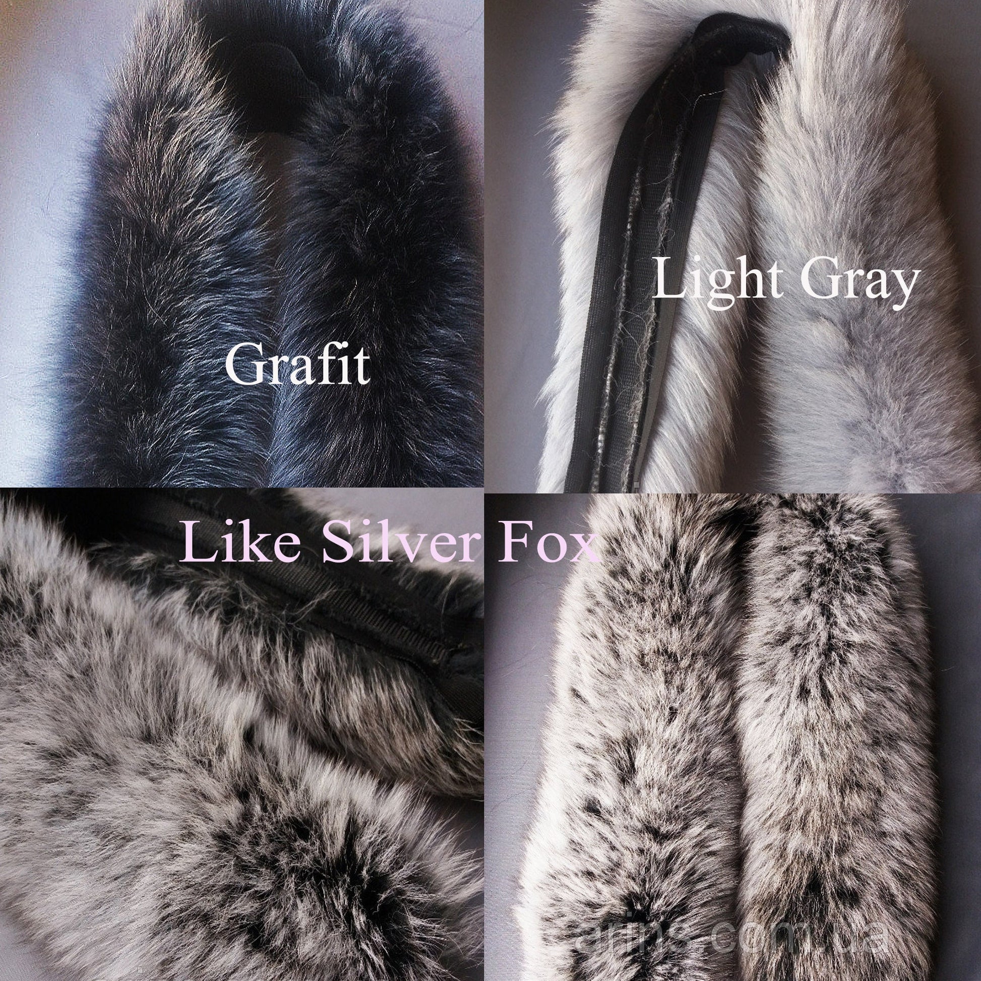 BY ORDER Fox (Tail) XL Double Real Fox Fur Trim Hood, Fur collar trim, Fox Fur Collar, Fur Scarf, Fur Ruff, Fur Jacket, Fur stripe, Real Fur