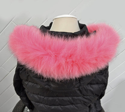 Natural Fur Collar Trim single – genuine fox tail fur – image 4