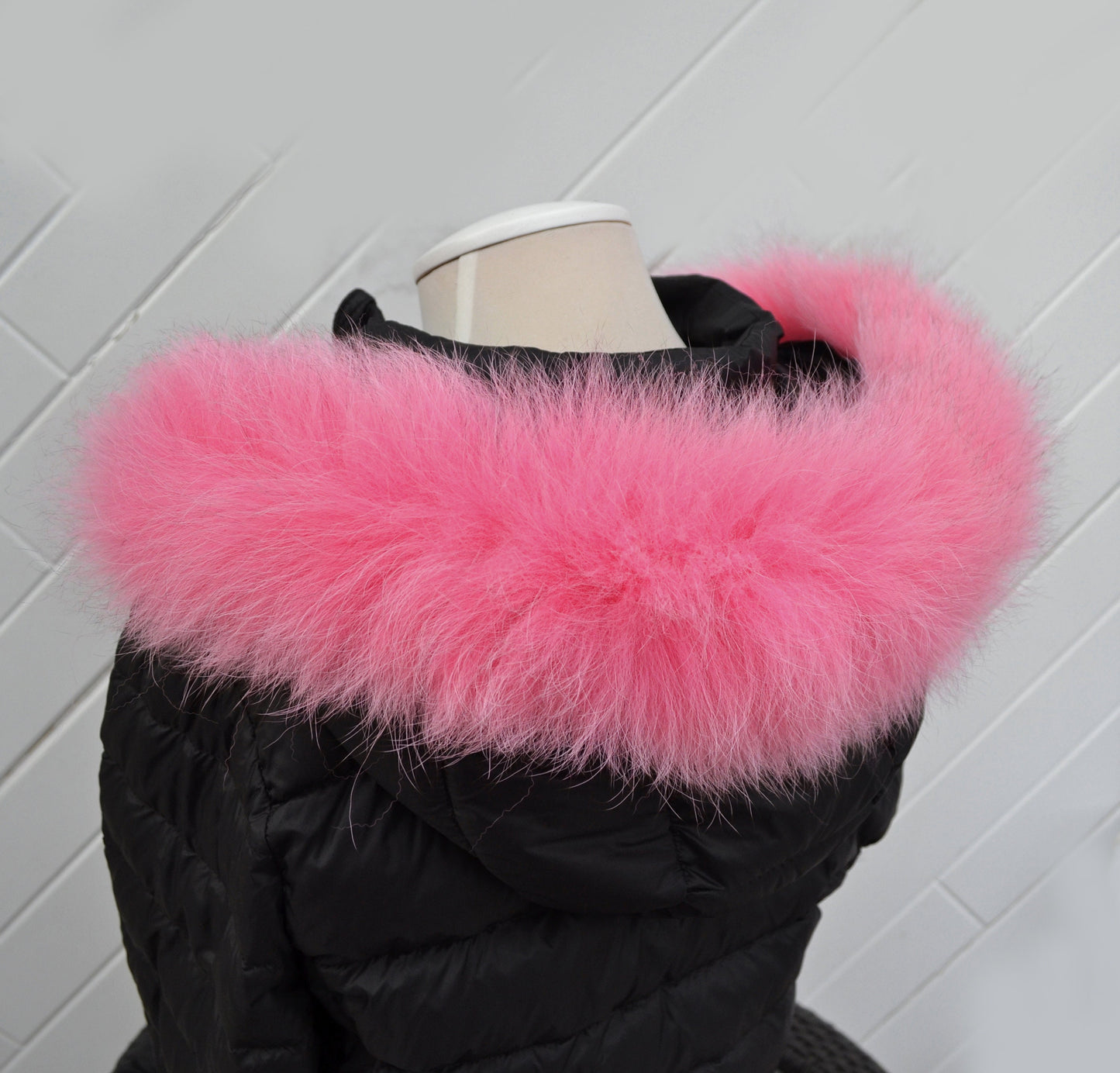 READY to SHIP, Real Fox Fur (Tail) Trim Hood, Fur collar trim, Fox Fur Collar, Fur Scarf, Fur Ruff, Fur Hood, Fur stripe, Coat Trim, Jacket