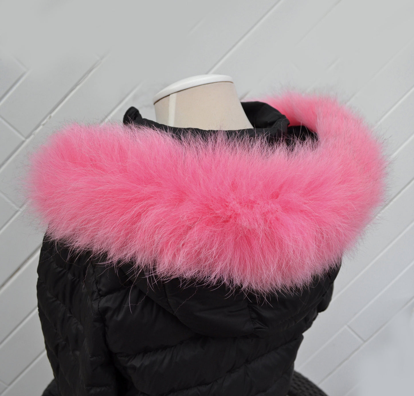 READY to SHIP, Real Fox Fur (Tail) Trim Hood, Fur collar trim, Fox Fur Collar, Fur Scarf, Fur Ruff, Fur Hood, Fur stripe, Coat Trim, Jacket