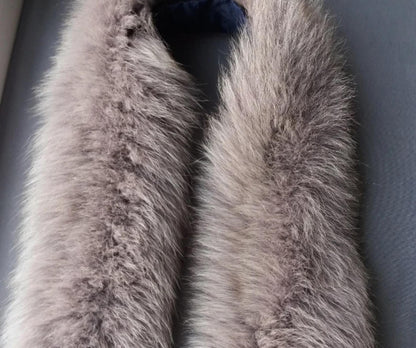 Multiple colors Fox Fur Ruff triple – genuine fox tail fur – image 5