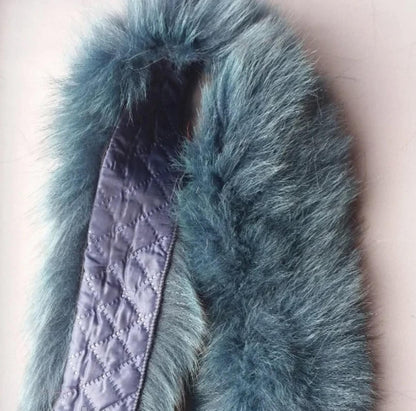 Multiple colors Fox Fur Ruff triple – genuine fox tail fur – image 9