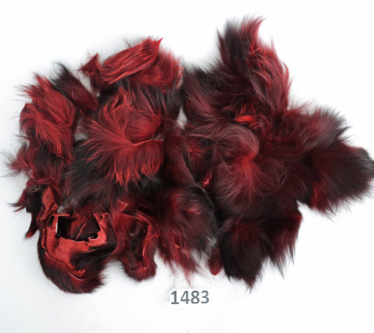 Silver Fox Fur Scraps, Real Fur Pieces, Real Fur Pieces, Fur Offcuts for Craft and Sewing Projects, Genuine Fur Cuts, Fur Trims, Silver Fox