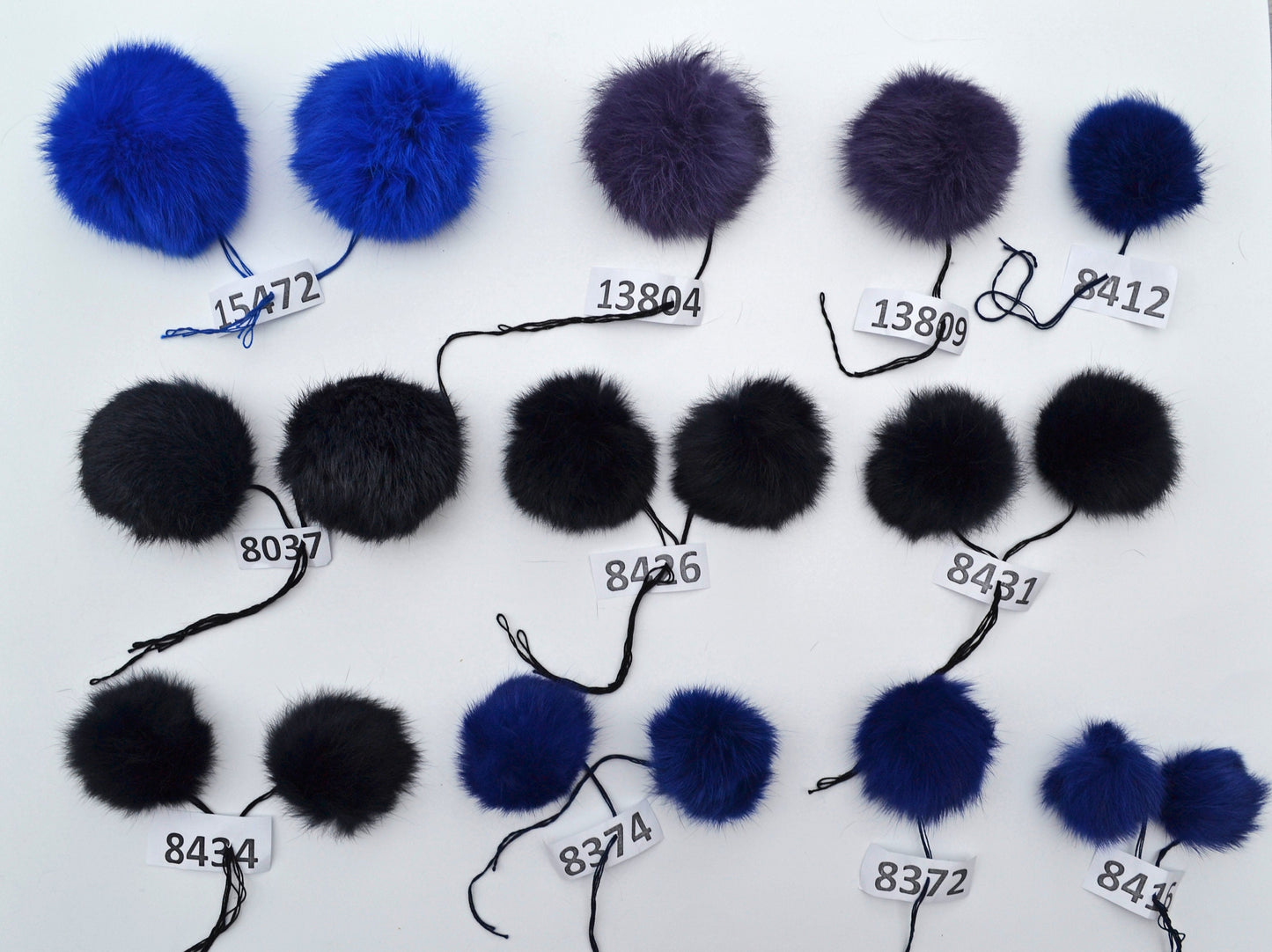 2" to 4,5" RABBIT FUR POM Poms! Genuine Fur Pom Pom Real Fur Ball Key Ring Large Rabbit Pompom Keychain Charm Pom Pom Hat Bag Purse Pom Pom