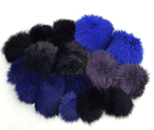 2" to 4,5" RABBIT FUR POM Poms! Genuine Fur Pom Pom Real Fur Ball Key Ring Large Rabbit Pompom Keychain Charm Pom Pom Hat Bag Purse Pom Pom