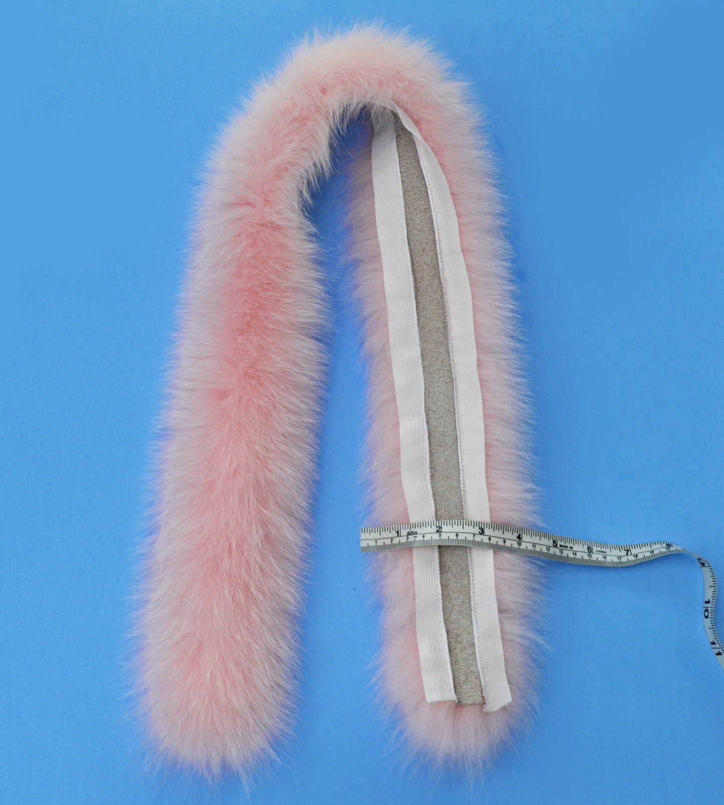 BY ORDER not Tail, High Quality Real Pink Fox Fur Trim Hood, Fur collar trim, Fox Fur Collar, Fur Scarf, Fur Ruff, Fox Fur Hood, Fox