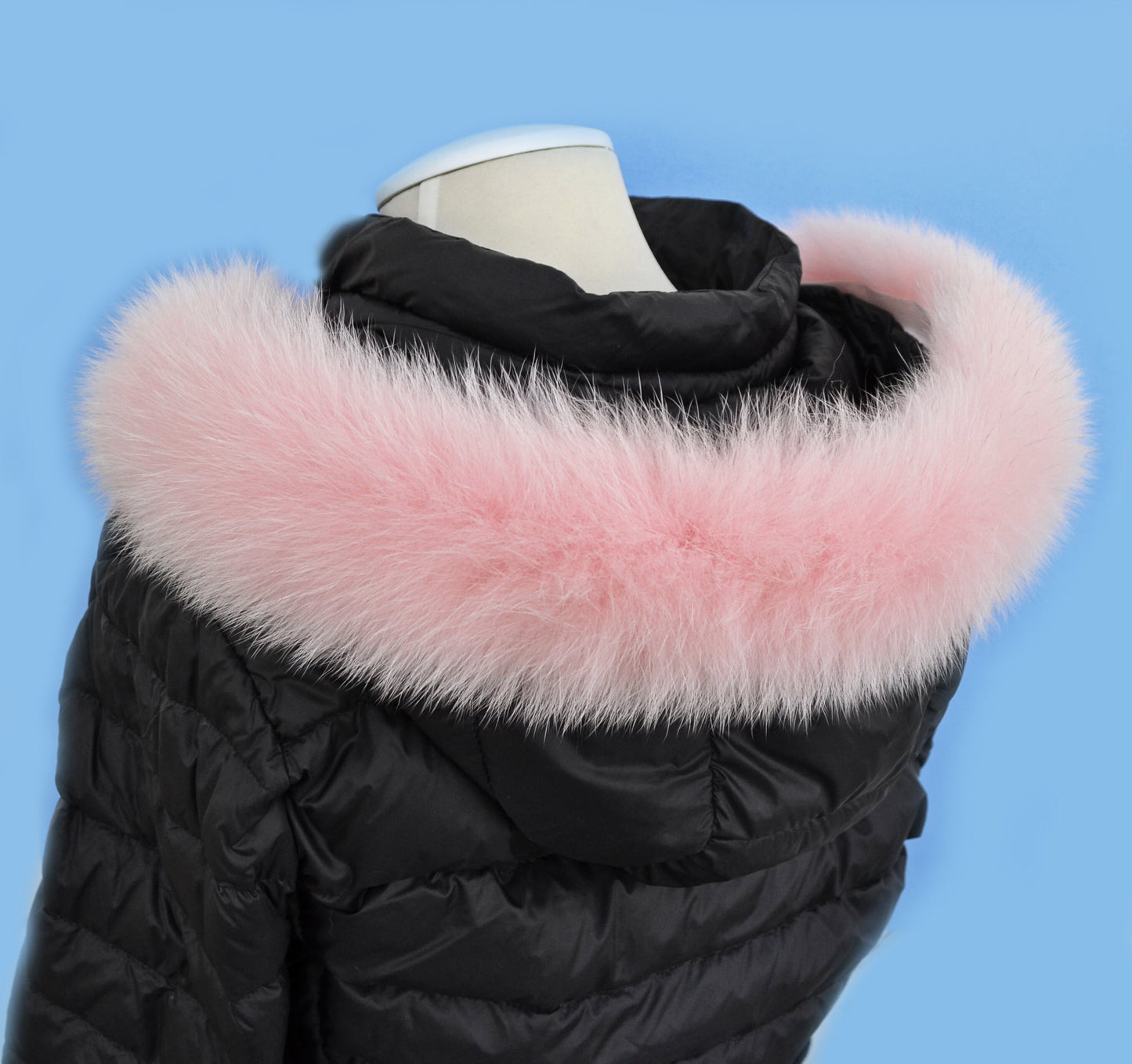 BY ORDER not Tail, High Quality Real Pink Fox Fur Trim Hood, Fur collar trim, Fox Fur Collar, Fur Scarf, Fur Ruff, Fox Fur Hood, Fox