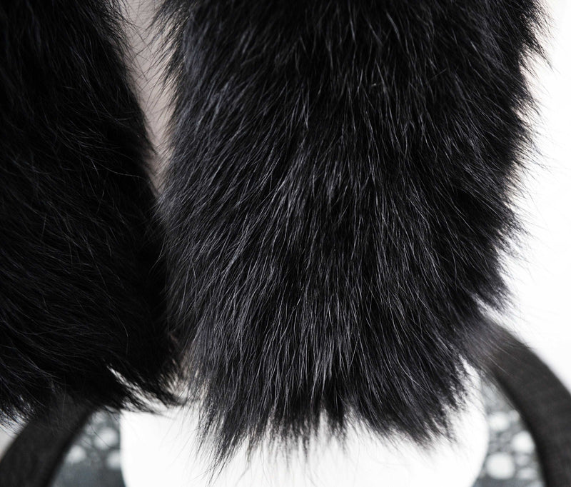BY ORDER XL Double Real Fox Fur (Tail) Trim Hood, Fur collar trim, Fox Fur Collar, Fur Scarf, Fur Ruff, Fox Fur Hood, Hood Fur, stripe