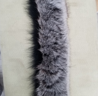 Multiple colors Fox Fur Ruff triple – genuine fox tail fur – image 4