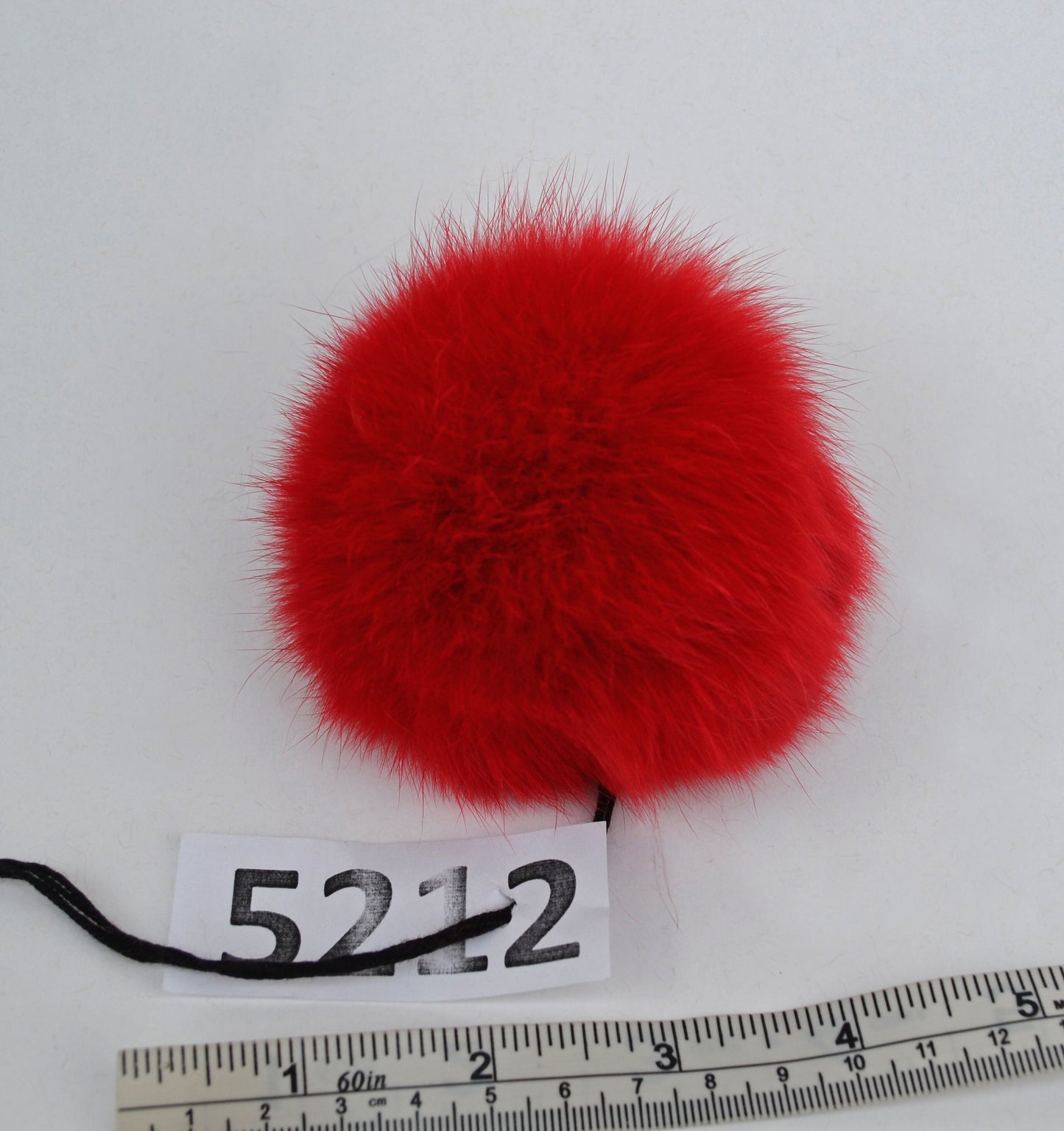 2" to 4,5" RABBIT FUR POM Poms! Red Genuine Fur Pom Pom Real Rabbit Fur Ball Key Ring Large Rabbit Pompom Keychain Charm Pom Pom Hat Bag