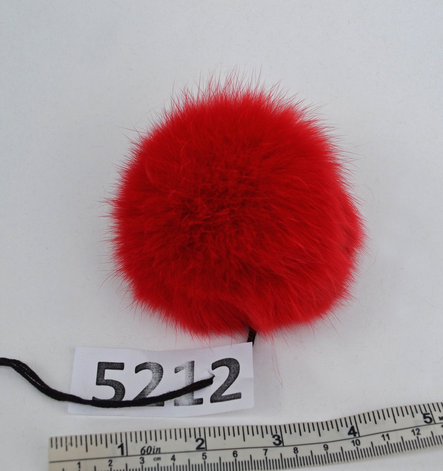 2" to 4,5" RABBIT FUR POM Poms! Red Genuine Fur Pom Pom Real Rabbit Fur Ball Key Ring Large Rabbit Pompom Keychain Charm Pom Pom Hat Bag