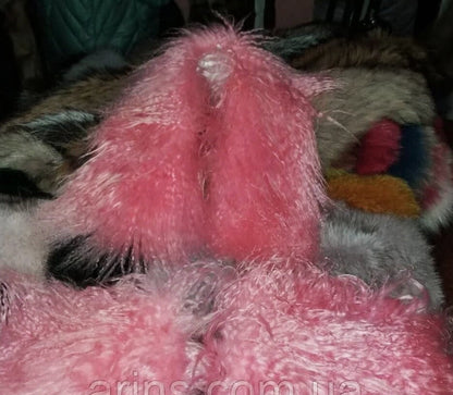 Real lama fur hood trim and fur collar – view 7