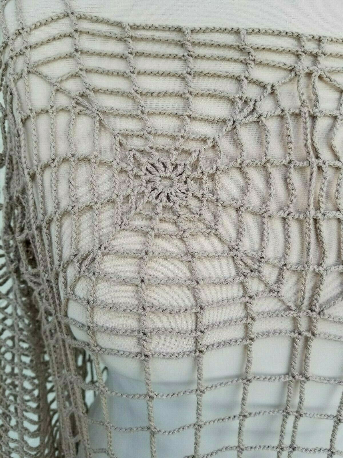 CROCHET TUNIC Dress, Beach Cover Up, Crochet Women Dress, Knitted Tunic, Summer Dress, Openwork, Spider Web Tunic, Sexy Lace Dress, Mini, L