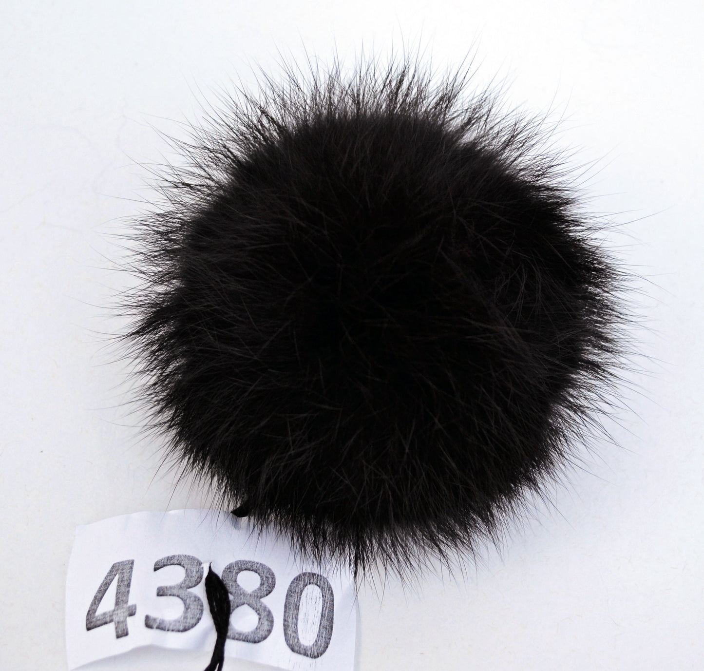 Rabbit Fur Pom Pom: Brown Hat Accessory (2-4 inch)