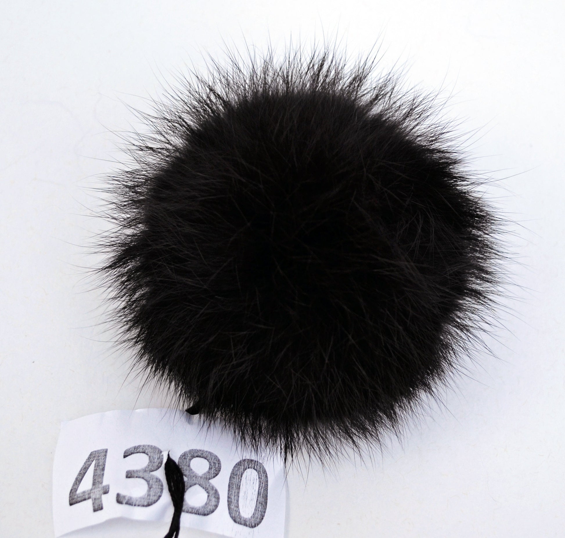 Rabbit Fur Pom Pom: Brown Hat Accessory (2-4 inch)