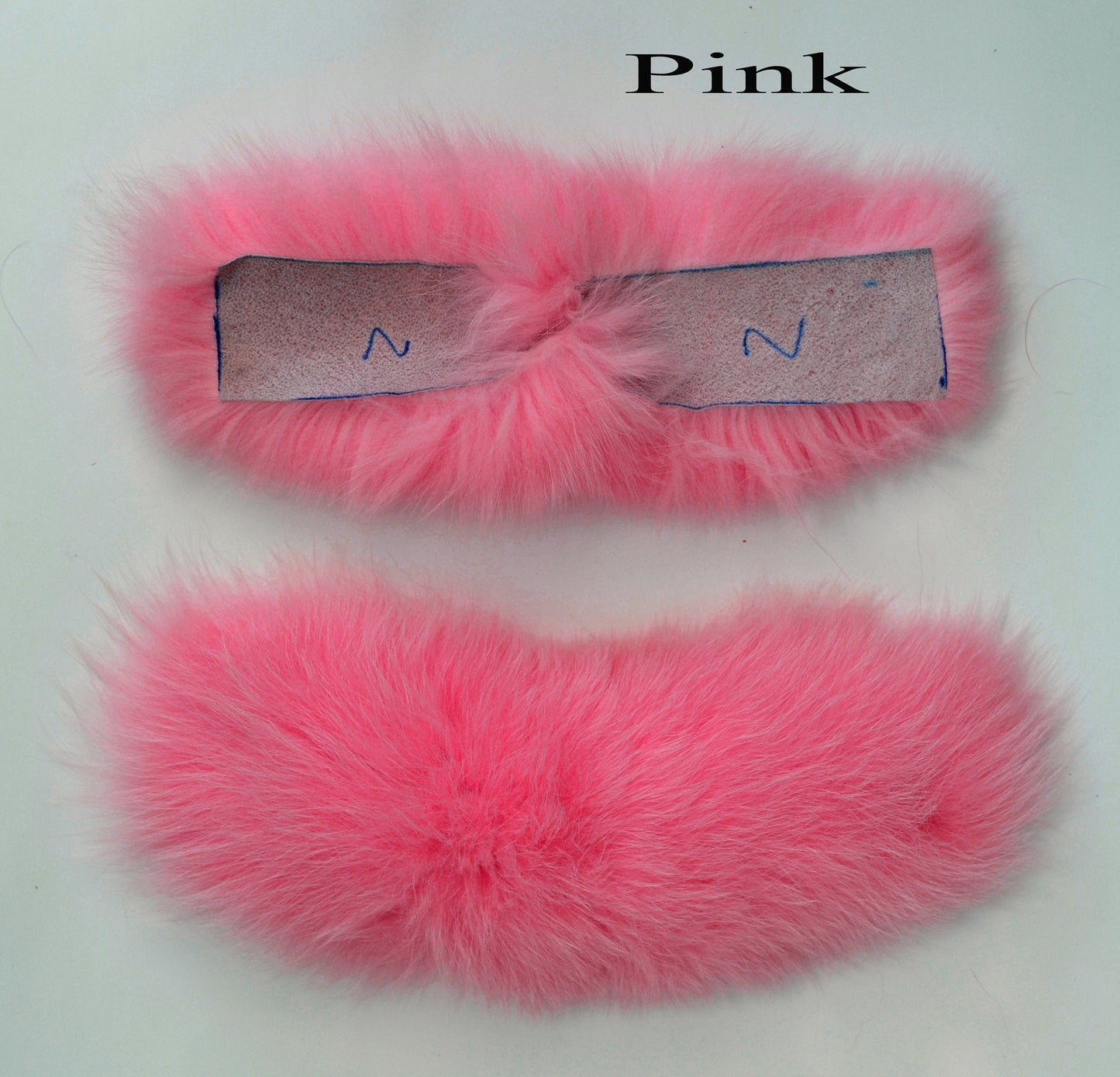 Fox Fur Trim for Slides, Fluffy Fur Sandals, Shoe Embellishment