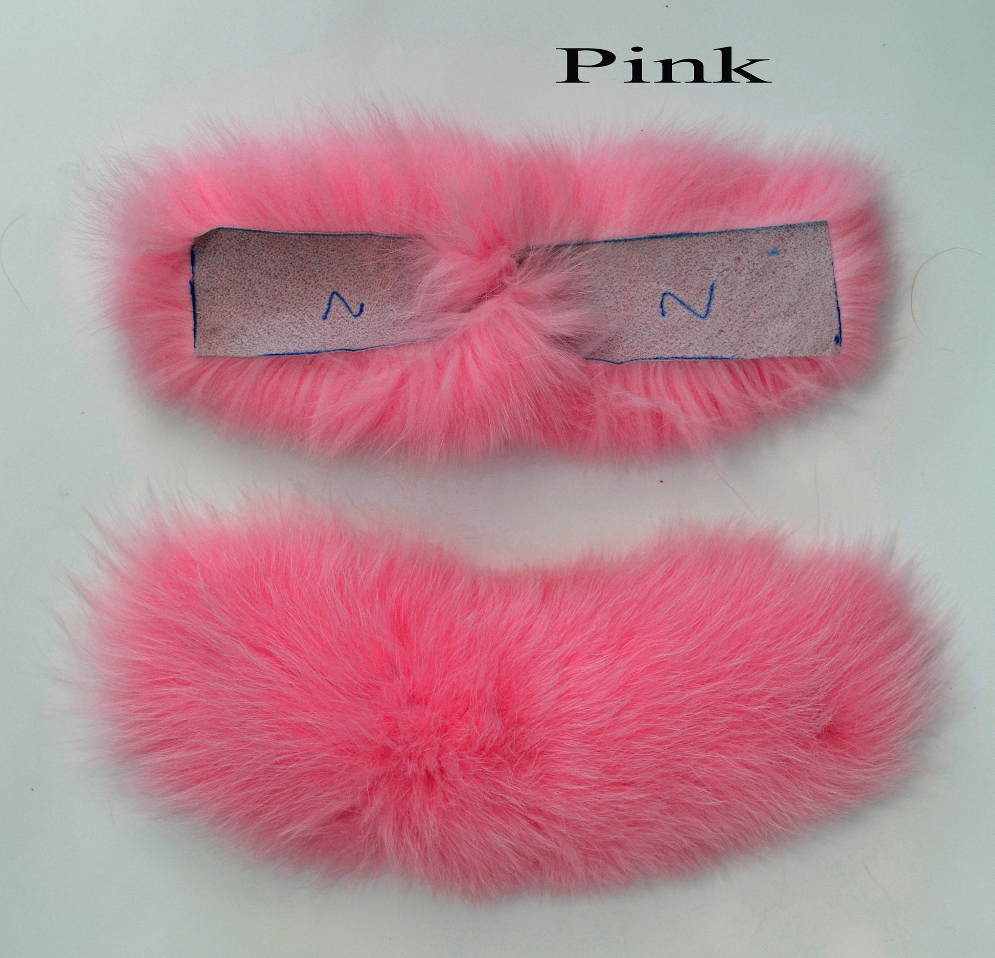 Fox Fur Trim for Slides, Fluffy Fur Sandals, Shoe Embellishment