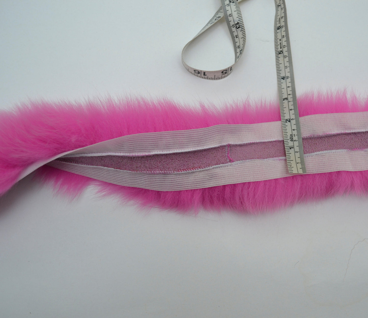 Real Pink Fox Fur Hood Trim: Luxury Finnish Fur Collar